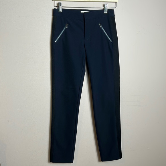 Rebecca Taylor Women's Ava Techy Pants in Navy size 0- stretchy pants - Picture 5 of 16